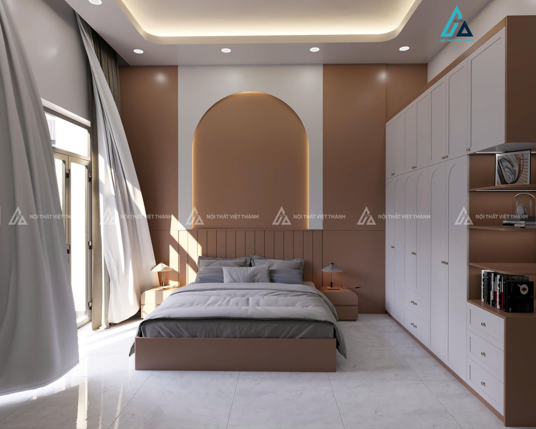 Thiết kế nội thất phòng ngủ cho nhà phố