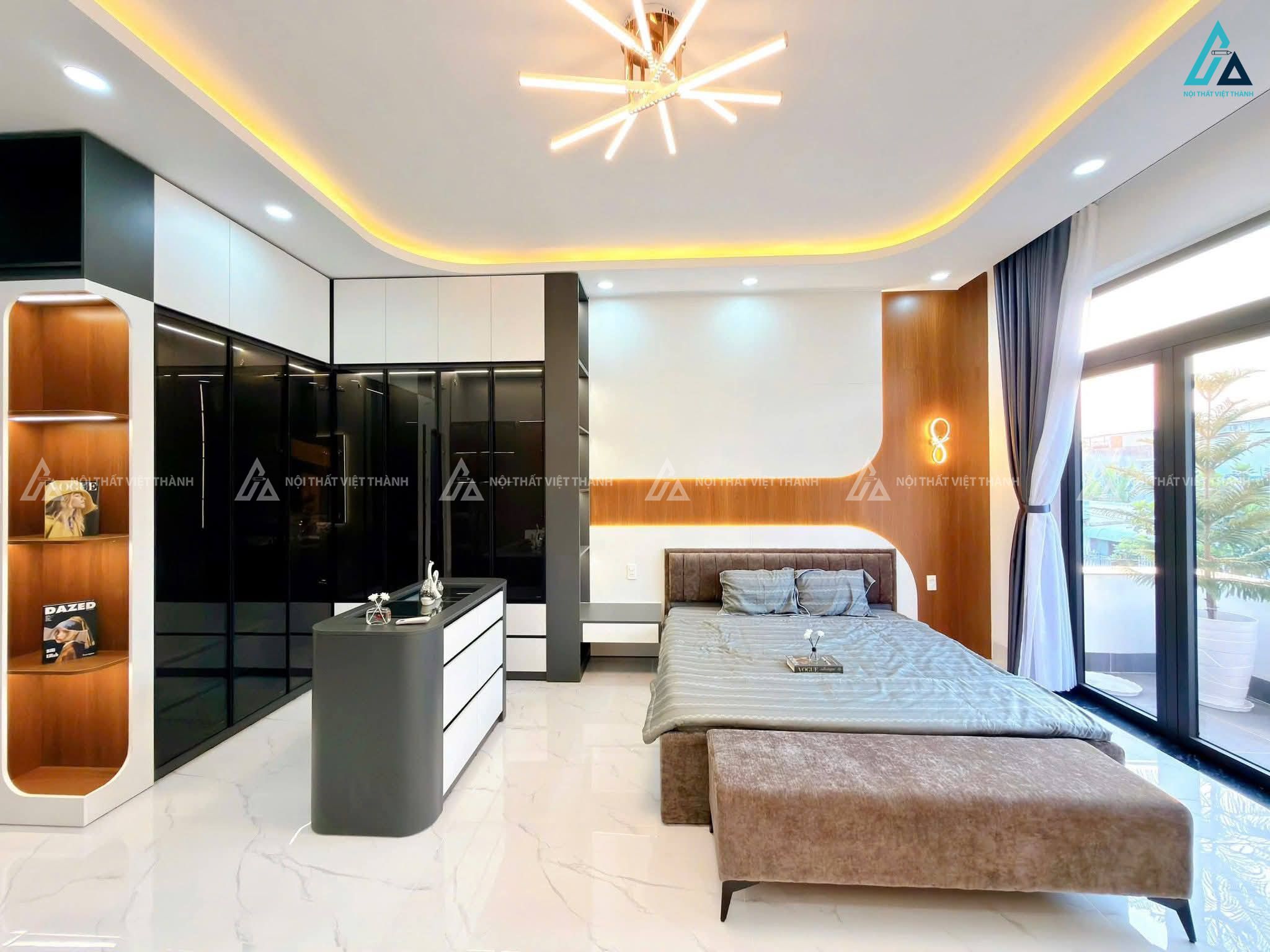 Thiết kế nội thất phòng ngủ tiện nghi, hiện đại