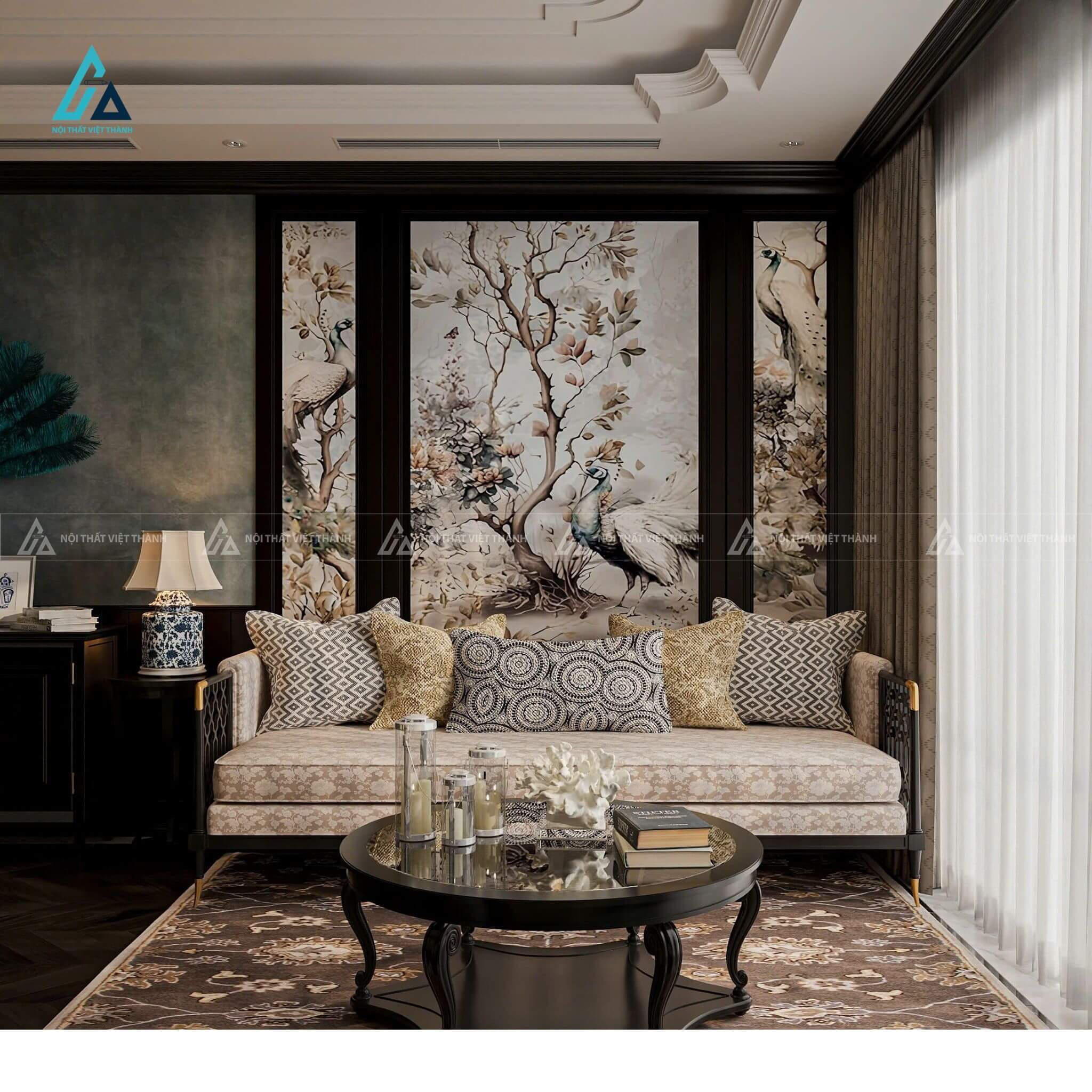 Thiết kế nội thất biệt thự anh Văn Toàn Tân An Tây Ninh 9