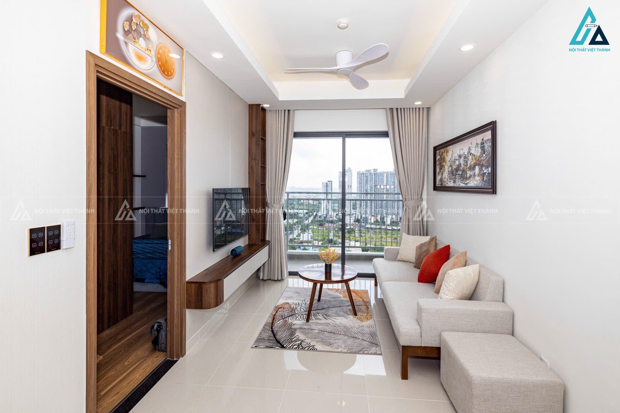 Mẫu thiết kế nội thất căn hộ chung cư tối giản cho không gian nhỏ