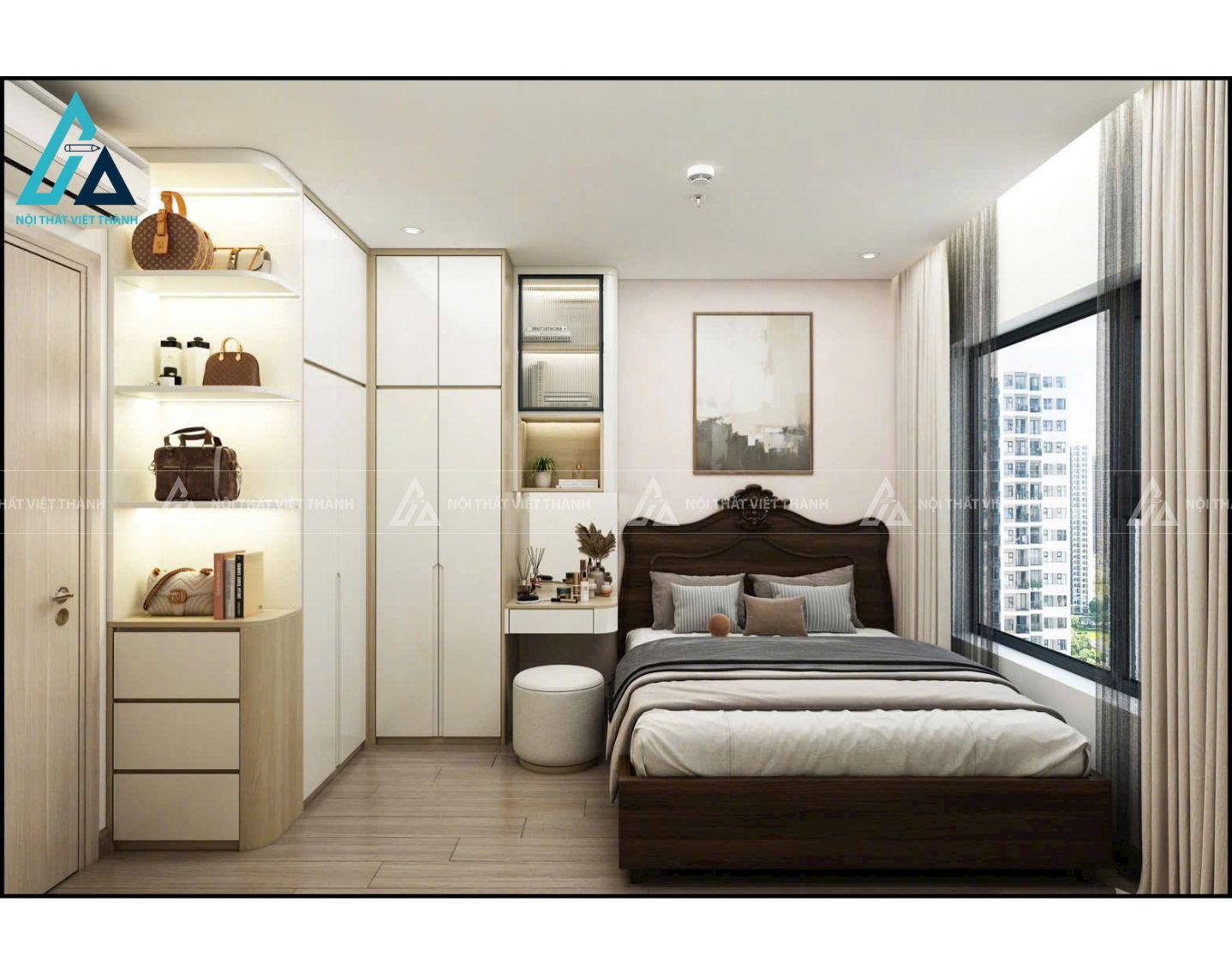 Thiết kế nội thất căn hộ chung cư anh Tiến Tây Thạnh Hồ Chí Minh 3