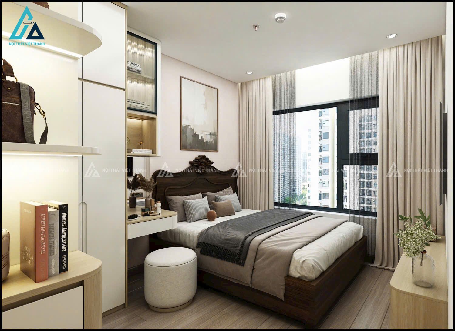 Thiết kế nội thất căn hộ chung cư anh Tiến Tây Thạnh Hồ Chí Minh 4