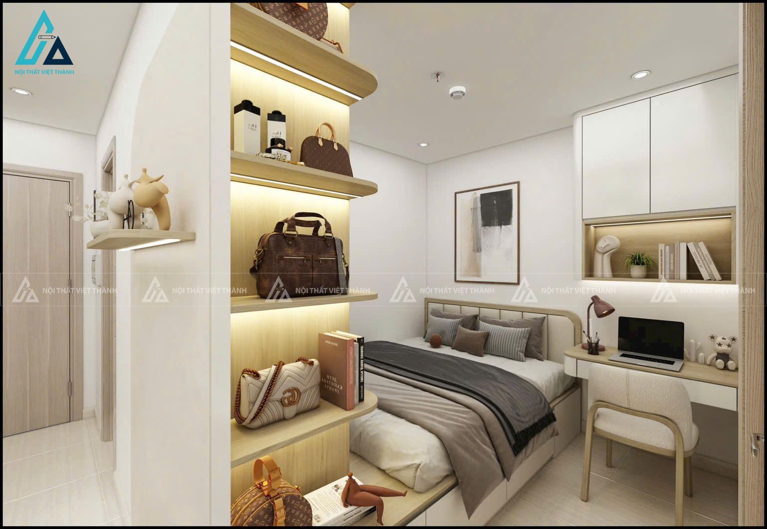 Thiết kế nội thất căn hộ chung cư anh Tiến Tây Thạnh Hồ Chí Minh 5