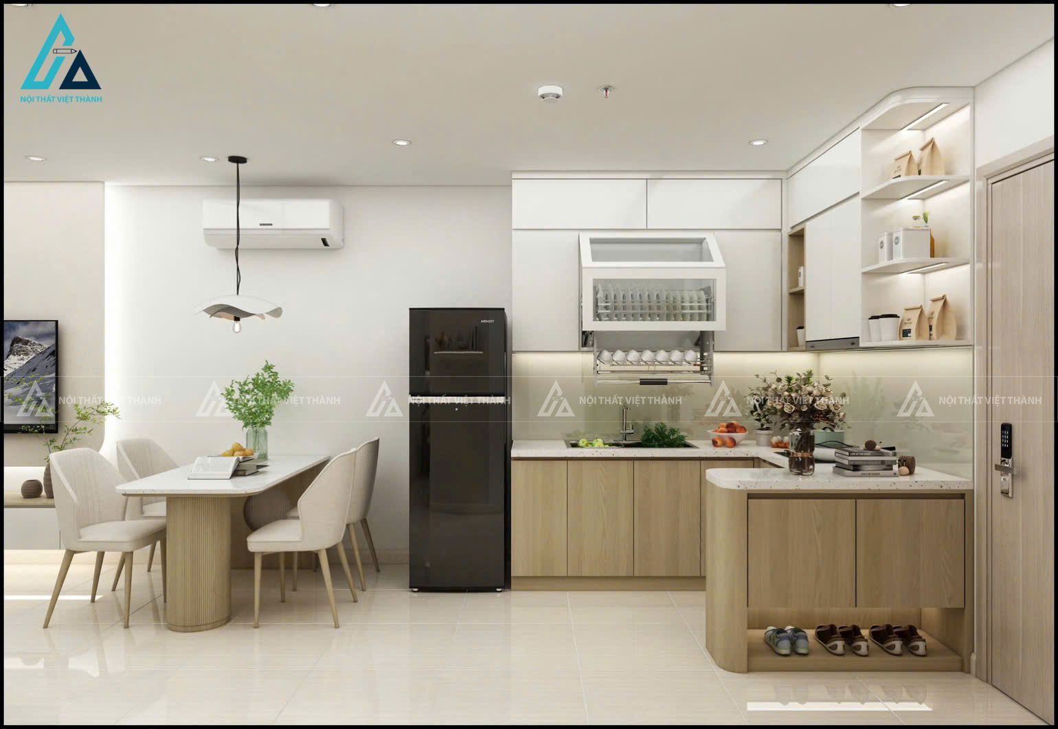 Thiết kế nội thất căn hộ chung cư anh Tiến Tây Thạnh Hồ Chí Minh 8