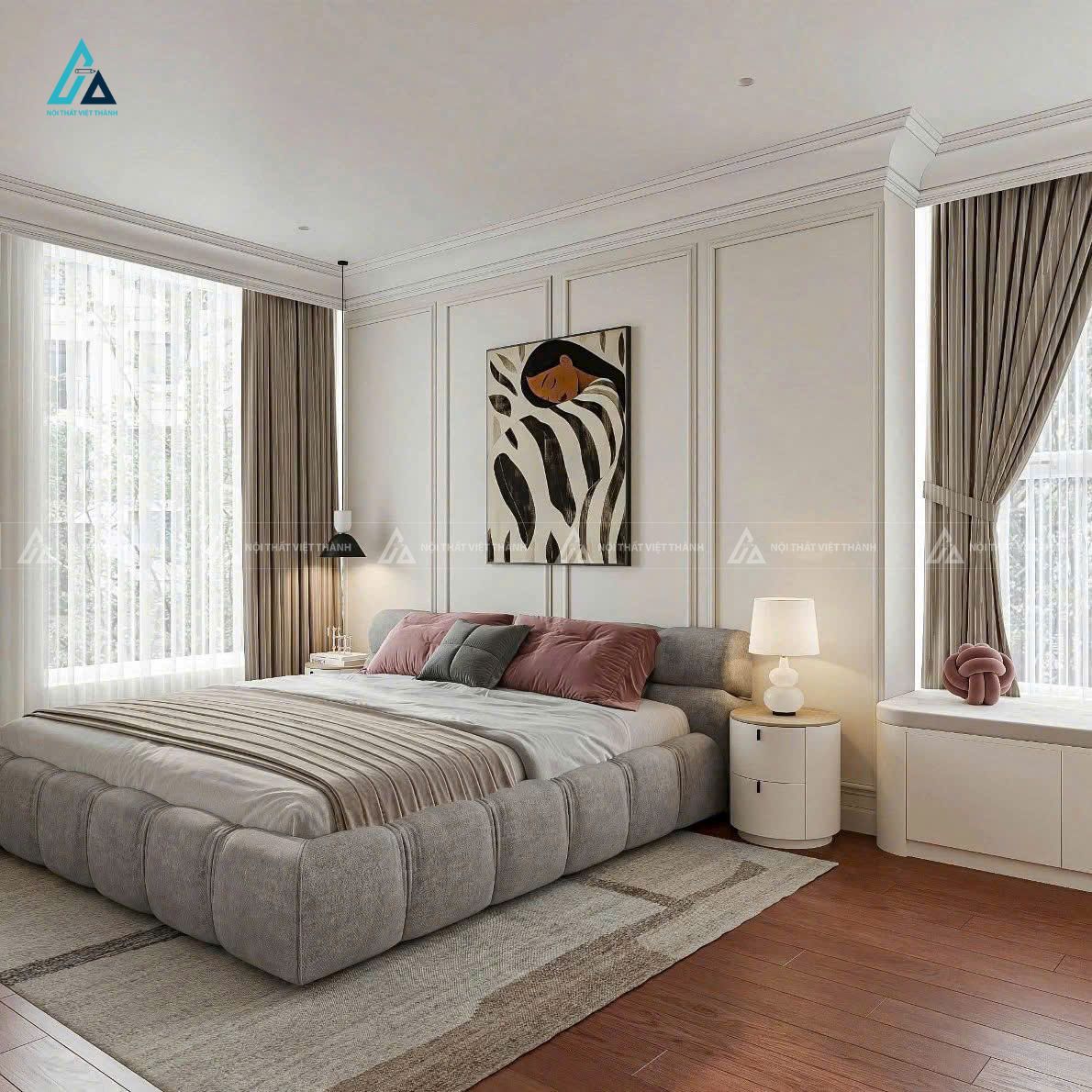 Nội thất phòng ngủ nhà chú Phi Long