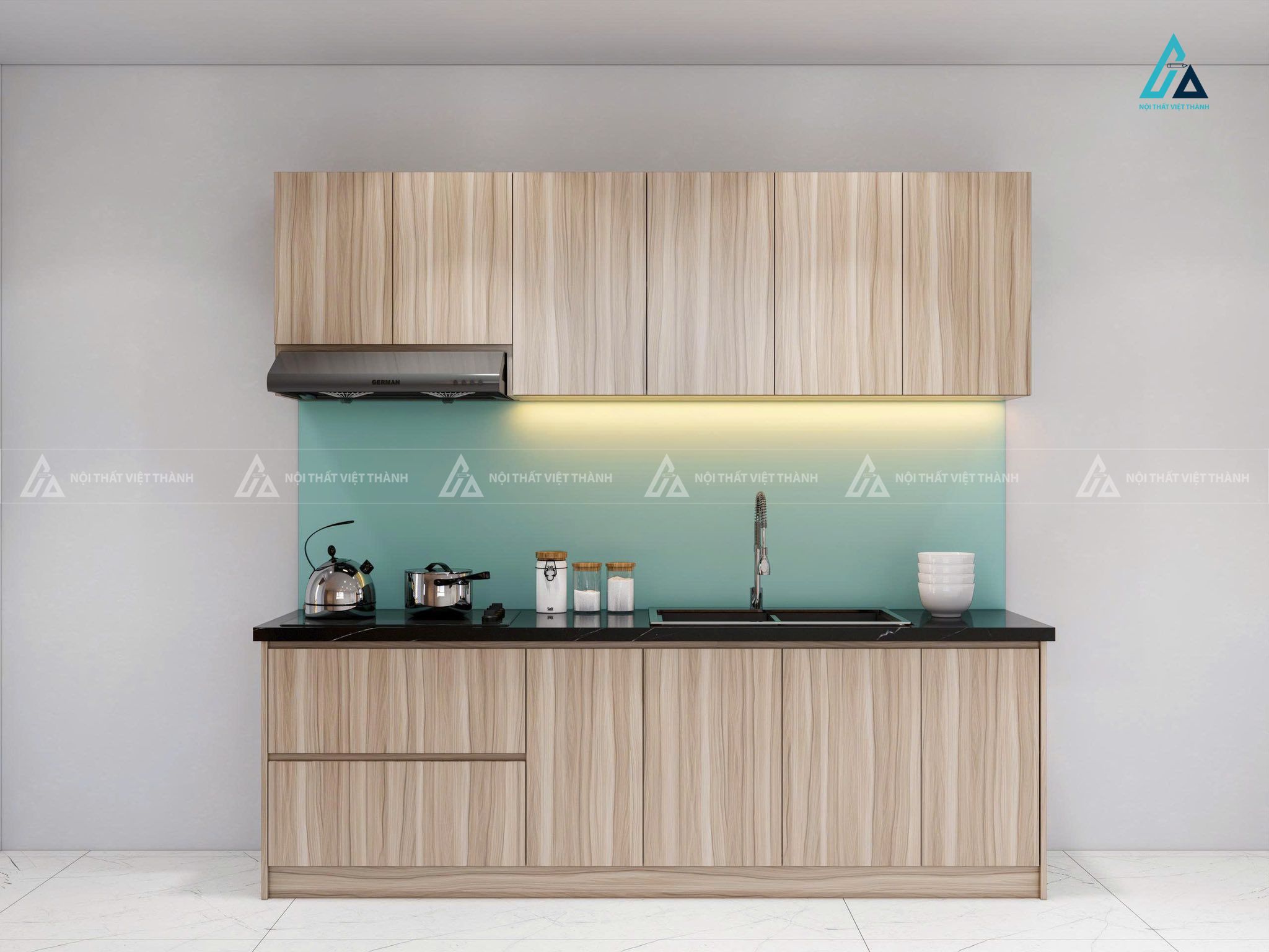 Thiết kế thi công nội thất phòng bếp chị Phương Nhi U Minh Cà Mau