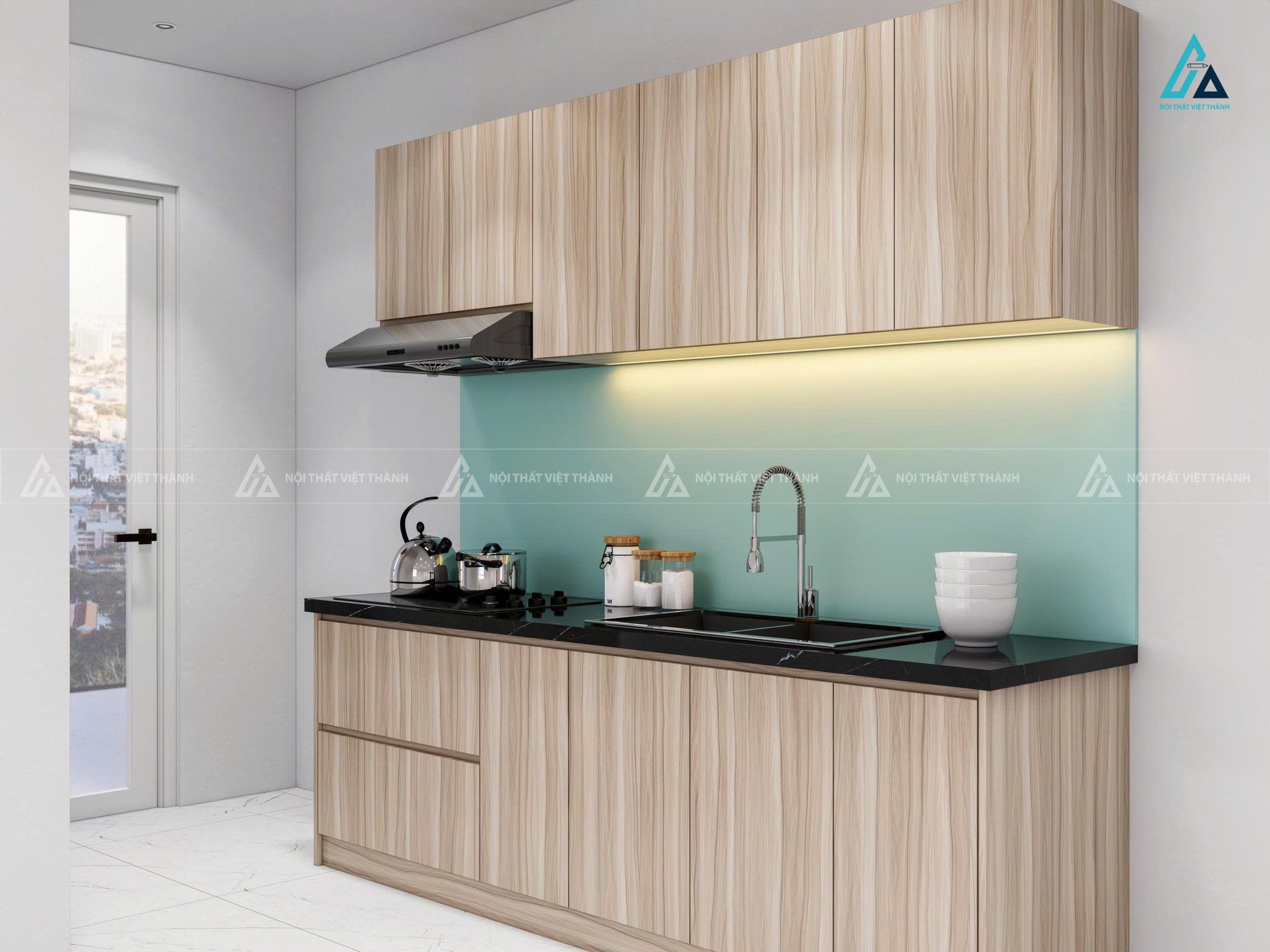 Thiết kế thi công nội thất phòng bếp chị Phương Nhi U Minh Cà Mau 4