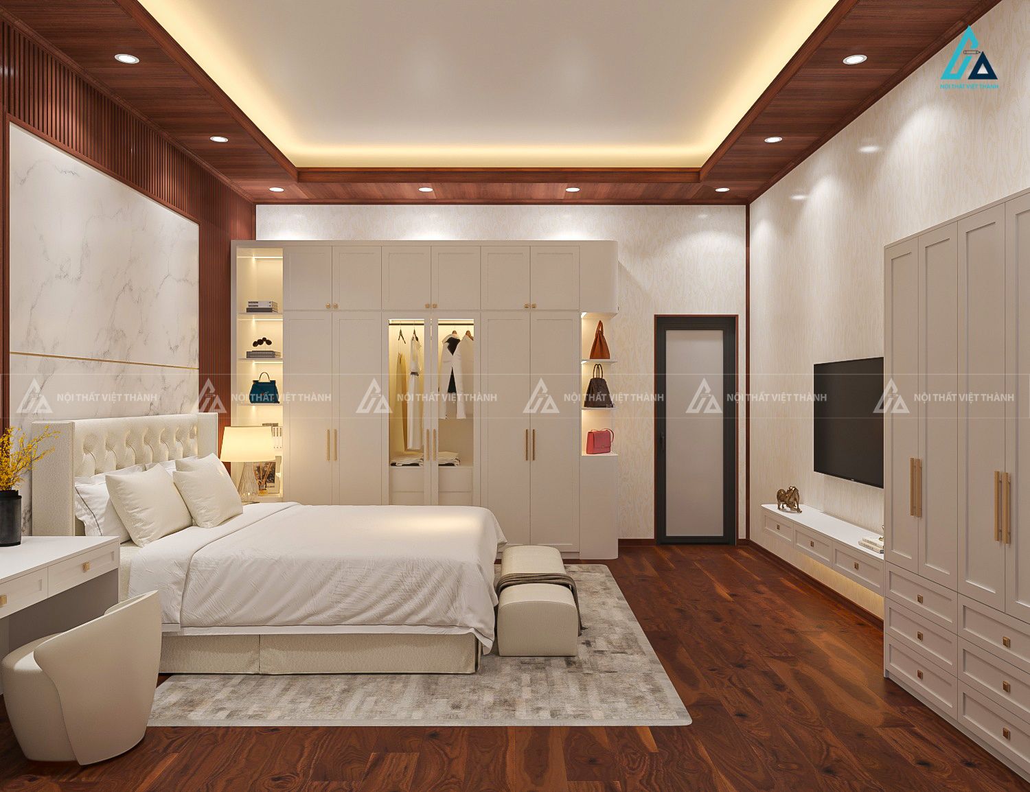 Thiết kế nội thất phòng ngủ chị Ngọc Ngà Ngã Bảy Hậu Giang