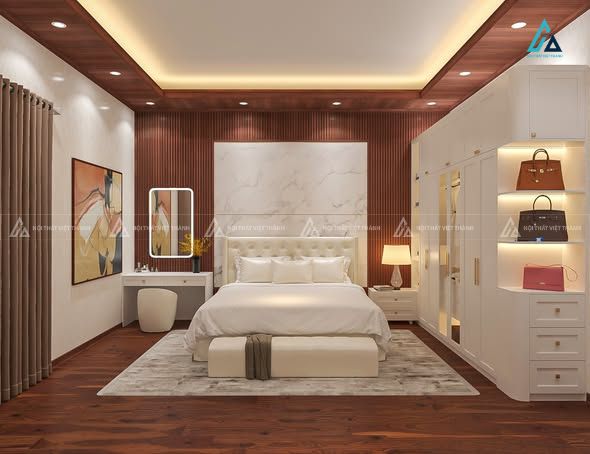 Thiết kế nội thất phòng ngủ chị Ngọc Ngà Ngã Bảy Hậu Giang 4
