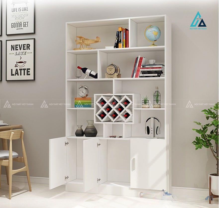 Tủ rượu gia đình thiết kế dáng cao có hộc thoáng đa năng 1