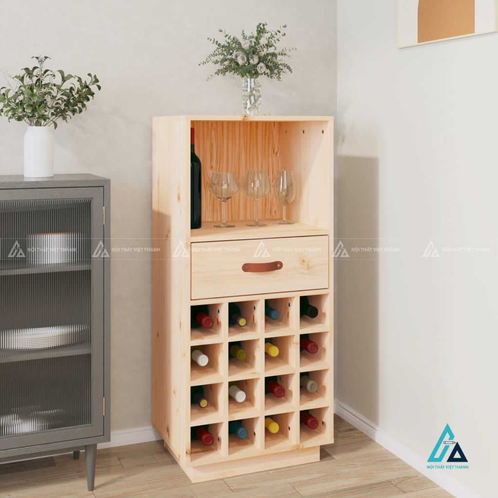 Tủ trưng bày đa tầng kết hợp khay rãnh sóng và cửa bản lề cổ điển 3