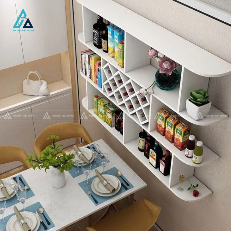 Kệ để rượu treo tường 3 tầng hiện đại tối ưu không gian 3