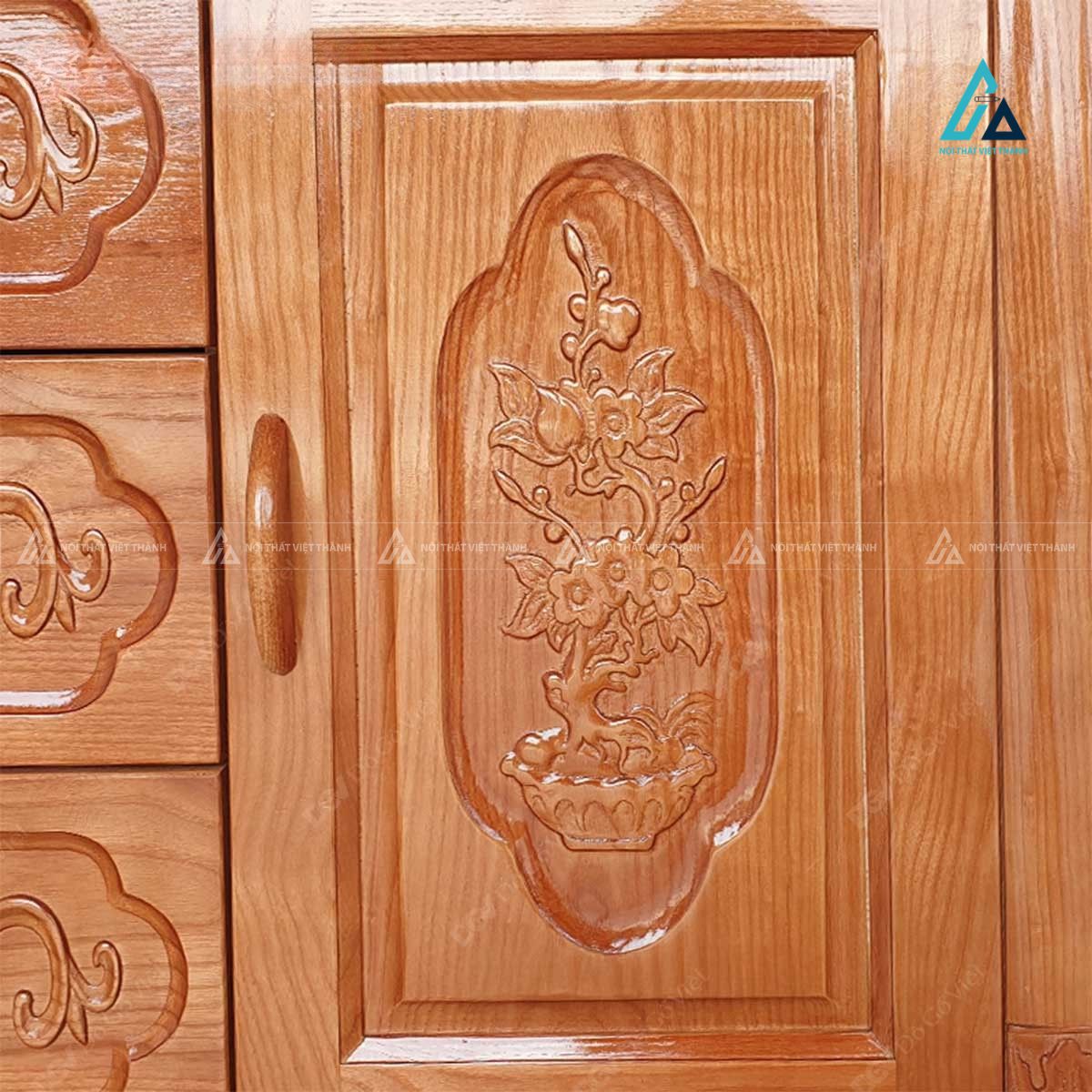 Tủ trưng bày ly và rượu cánh kính trong suốt sang trọng 5