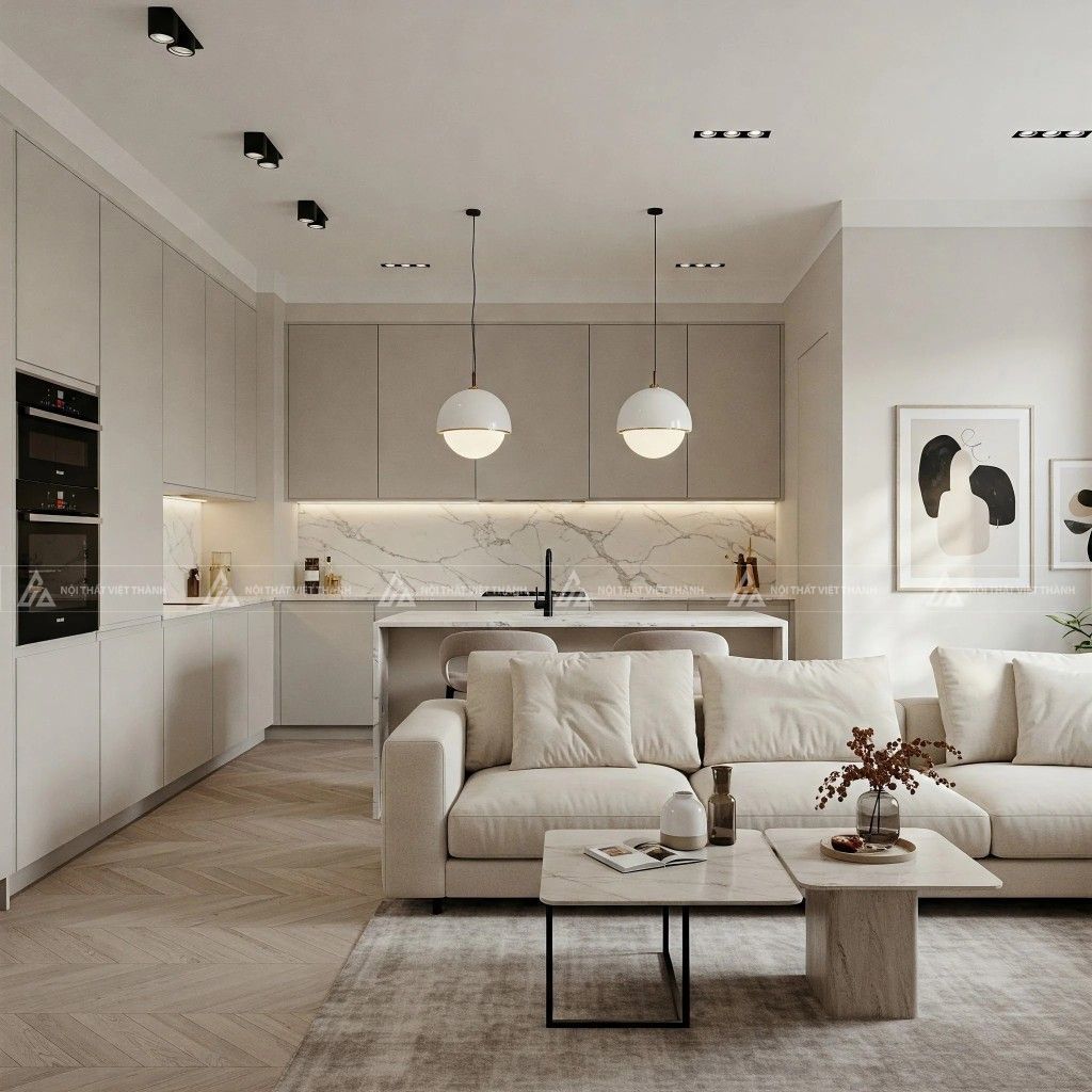 Nội thất chưng cư căn hộ 70m2 phong cách Bắc Âu