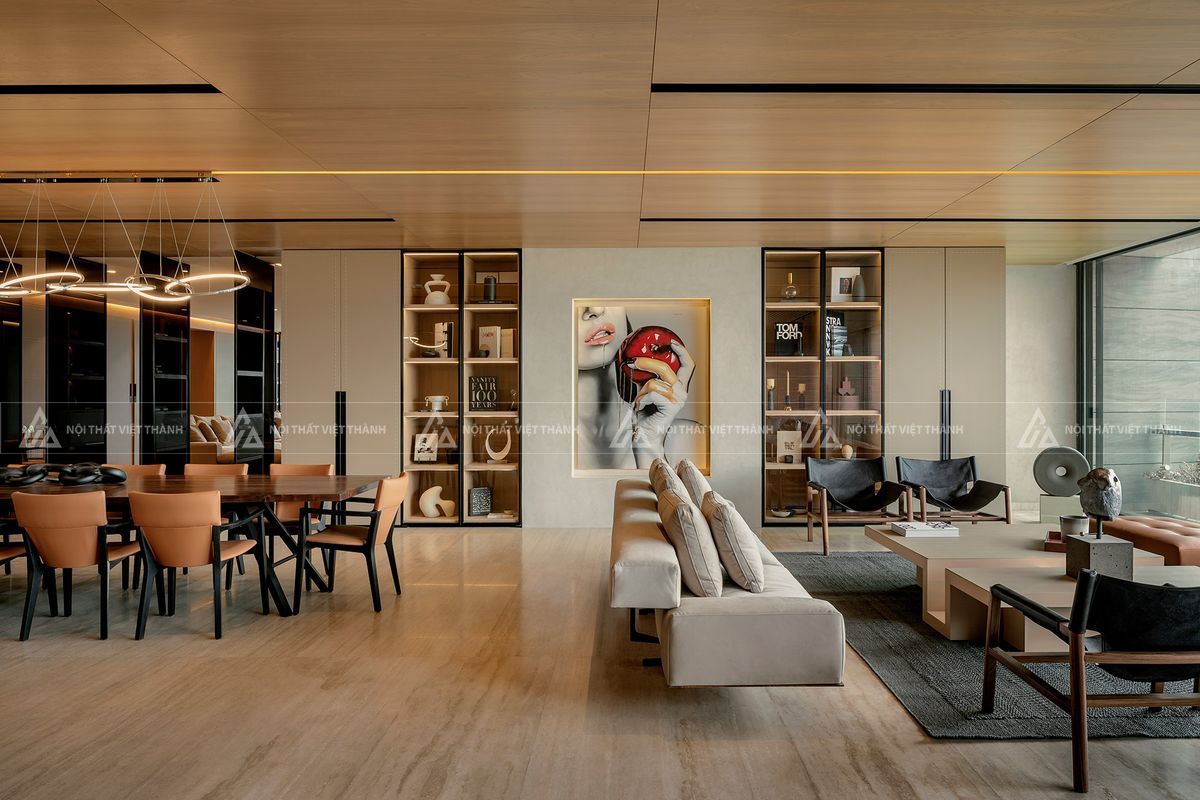 Nội thất chung cư căn hộ 70m2 hiện đại rộng rãi