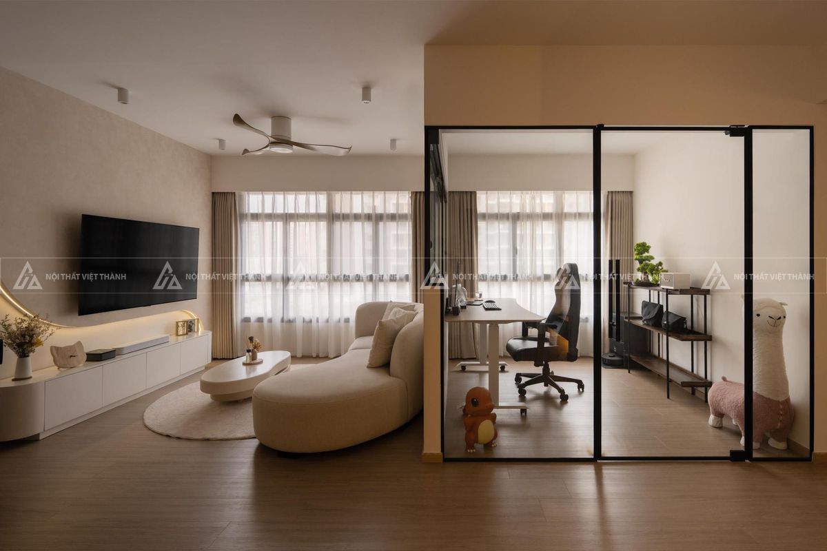 Bố trí nội thất chung cư căn hộ 70m2 hợp lý khoa học