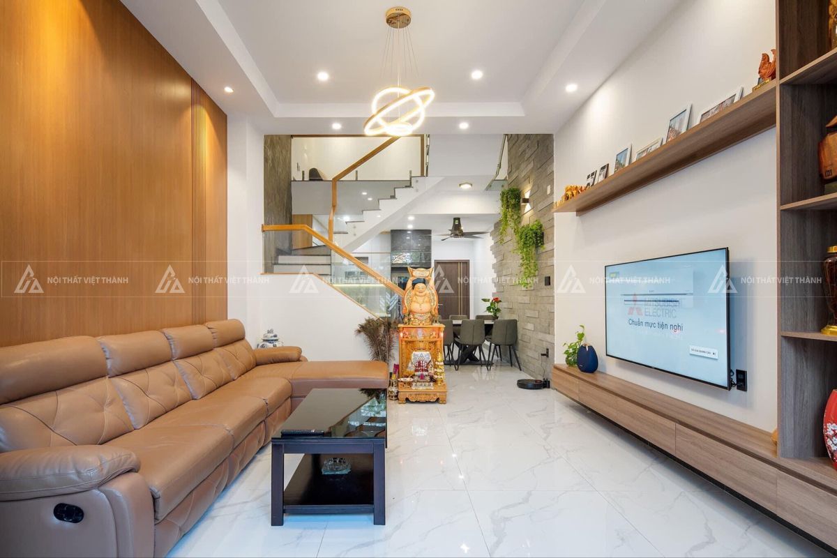 Nội thất phòng khách nhà ống hiện đại