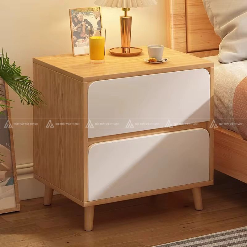 Tủ đầu giường gỗ công nghiệp thiết kế tối giản
