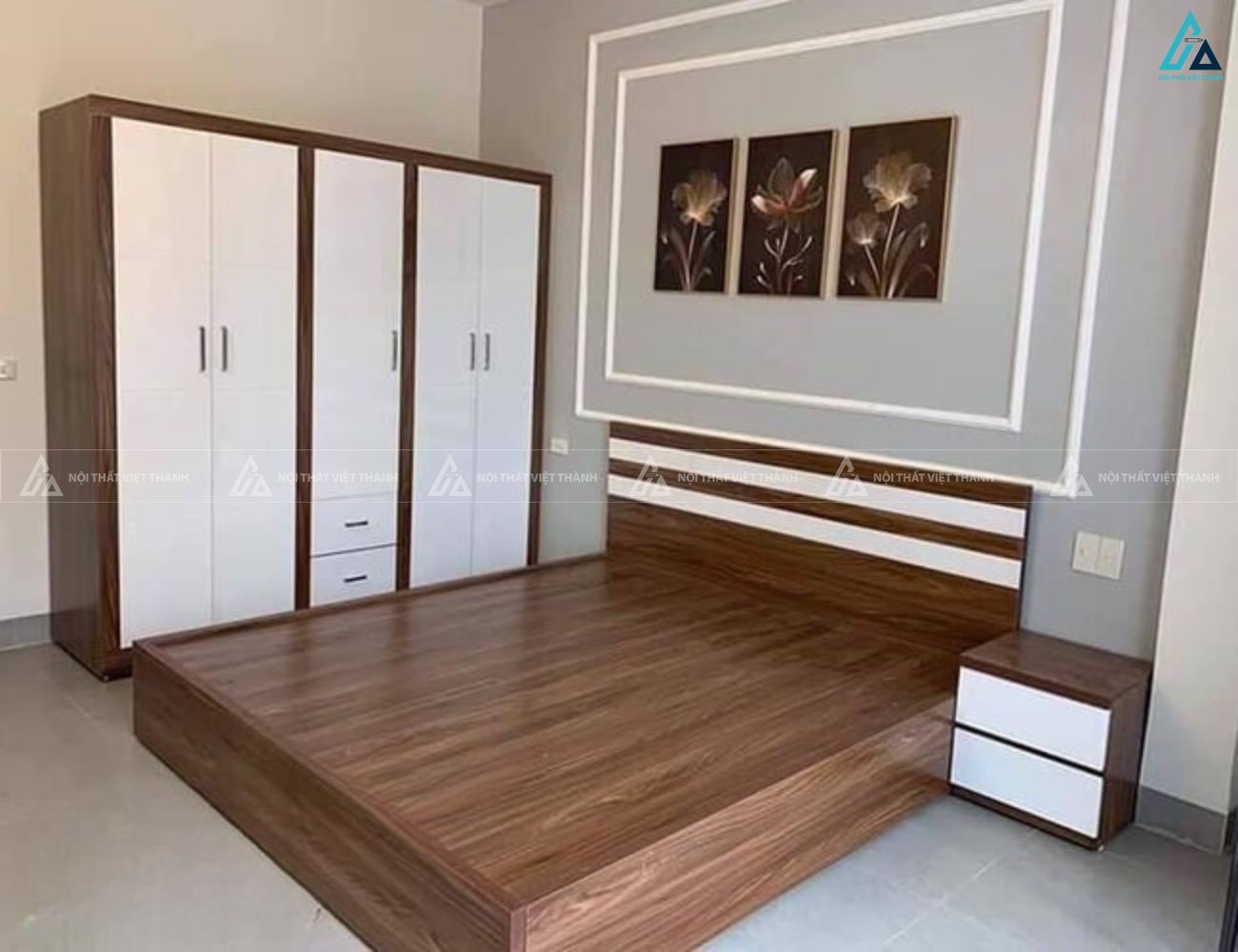 Mẫu giường ngủ gỗ công nghiệp tối giản phù hợp mọi không gian sống 2