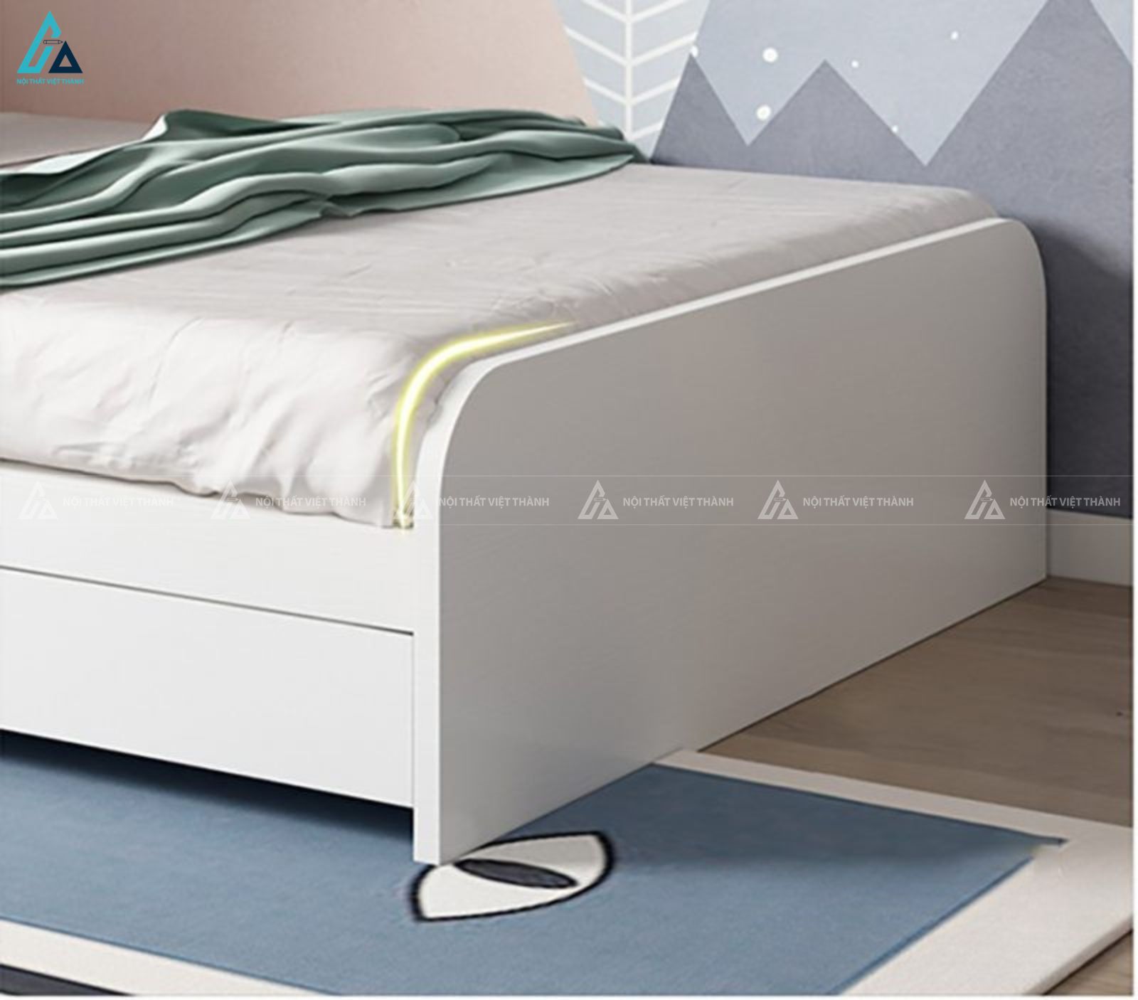 Giường gỗ công nghiệp thông minh thiết kế ngăn kéo tiết kiệm diện tích 3