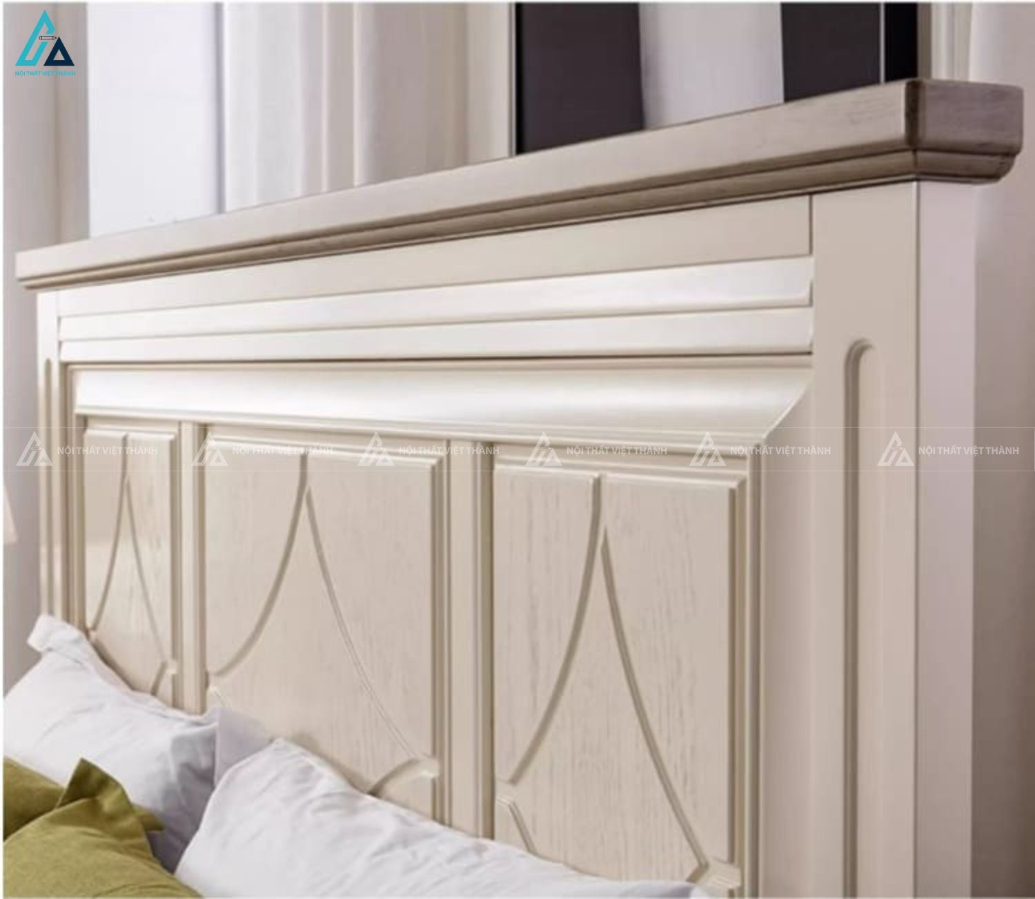 Giường ngủ gỗ tự nhiên phong cách Bắc Âu nhẹ nhàng cho phòng ngủ 4