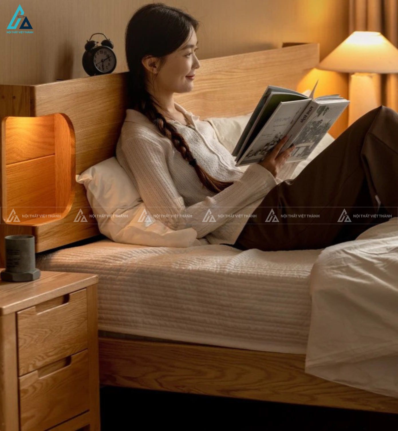 Giường gỗ tự nhiên vẻ đẹp mộc mạc đẳng cấp cho không gian phòng ngủ 3