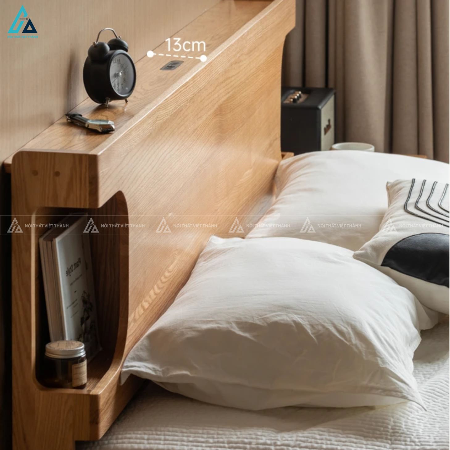 Giường gỗ tự nhiên vẻ đẹp mộc mạc đẳng cấp cho không gian phòng ngủ 4
