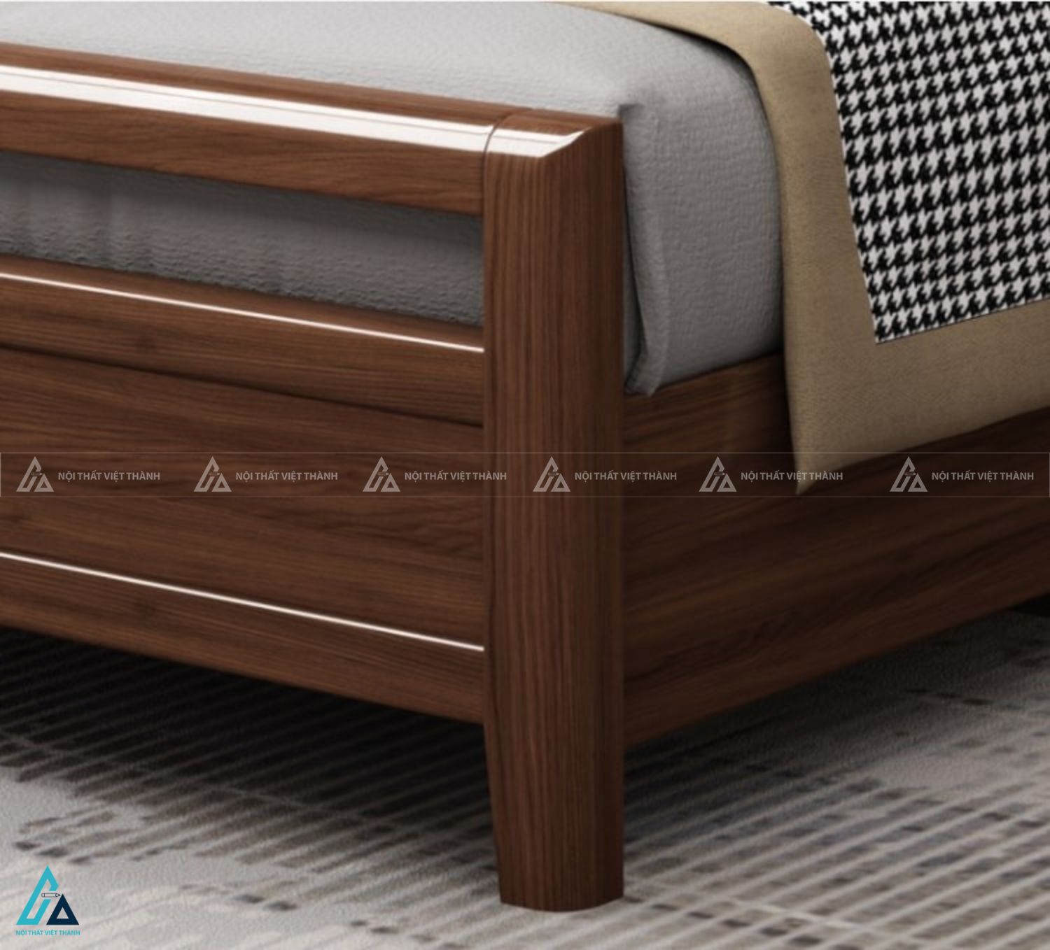 Giường ngủ gỗ tự nhiên thiết kế độc đáo mang đậm vẻ đẹp Á Đông 3