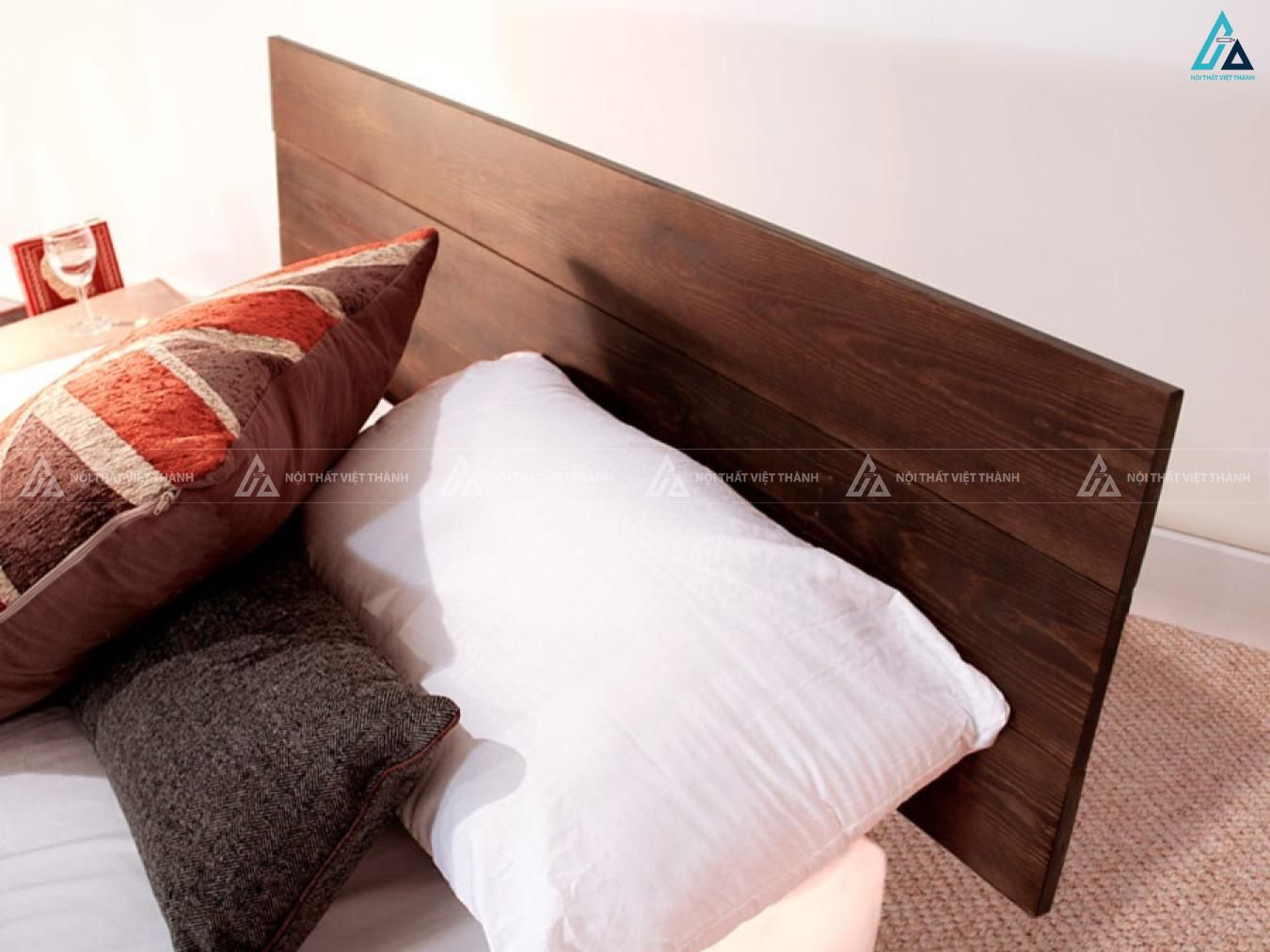 Giường gỗ tự nhiên phong cách Nhật Bản tối giản đẹp và bền bỉ 6
