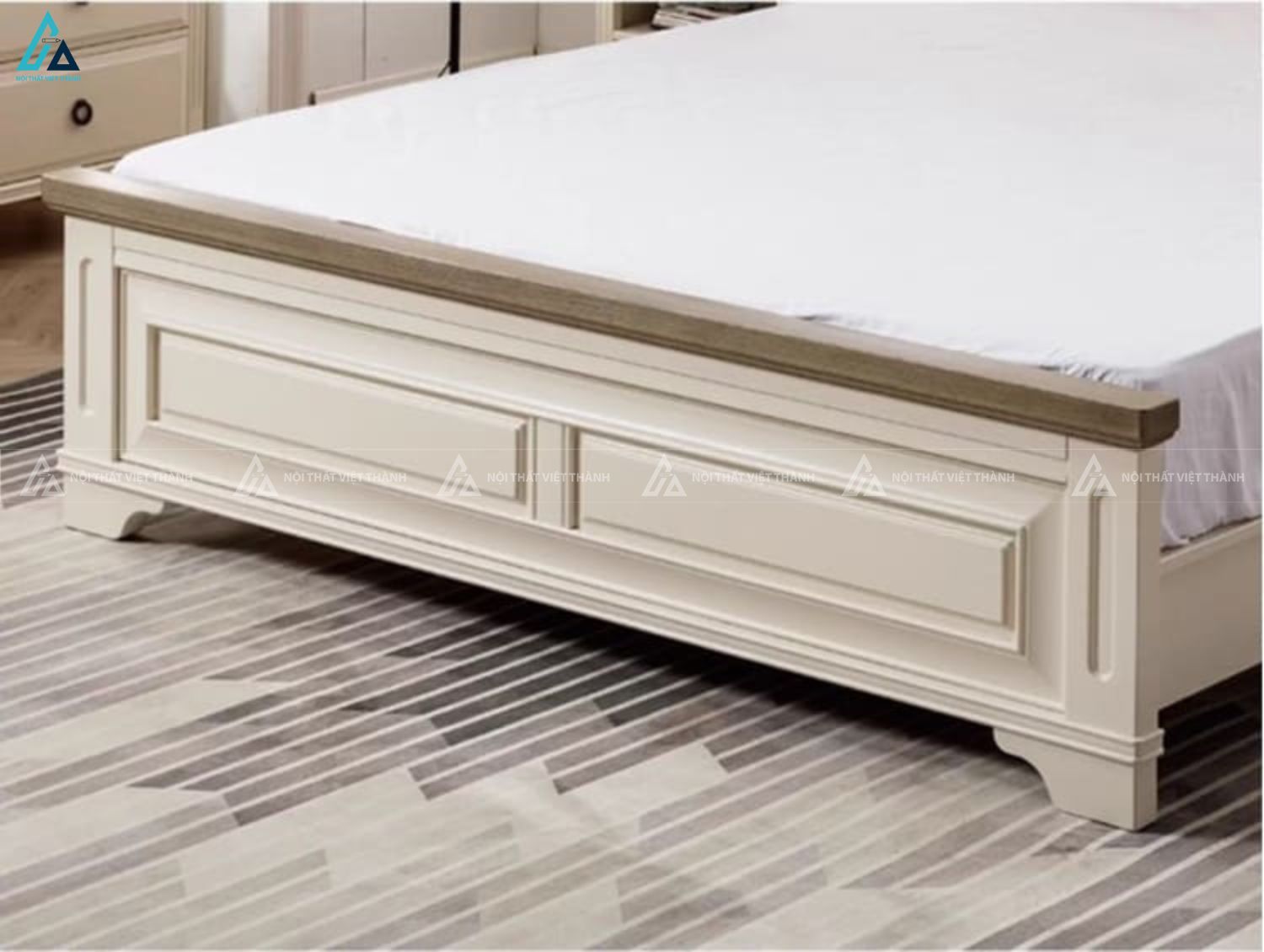 Giường ngủ gỗ tự nhiên phong cách Bắc Âu nhẹ nhàng cho phòng ngủ 7