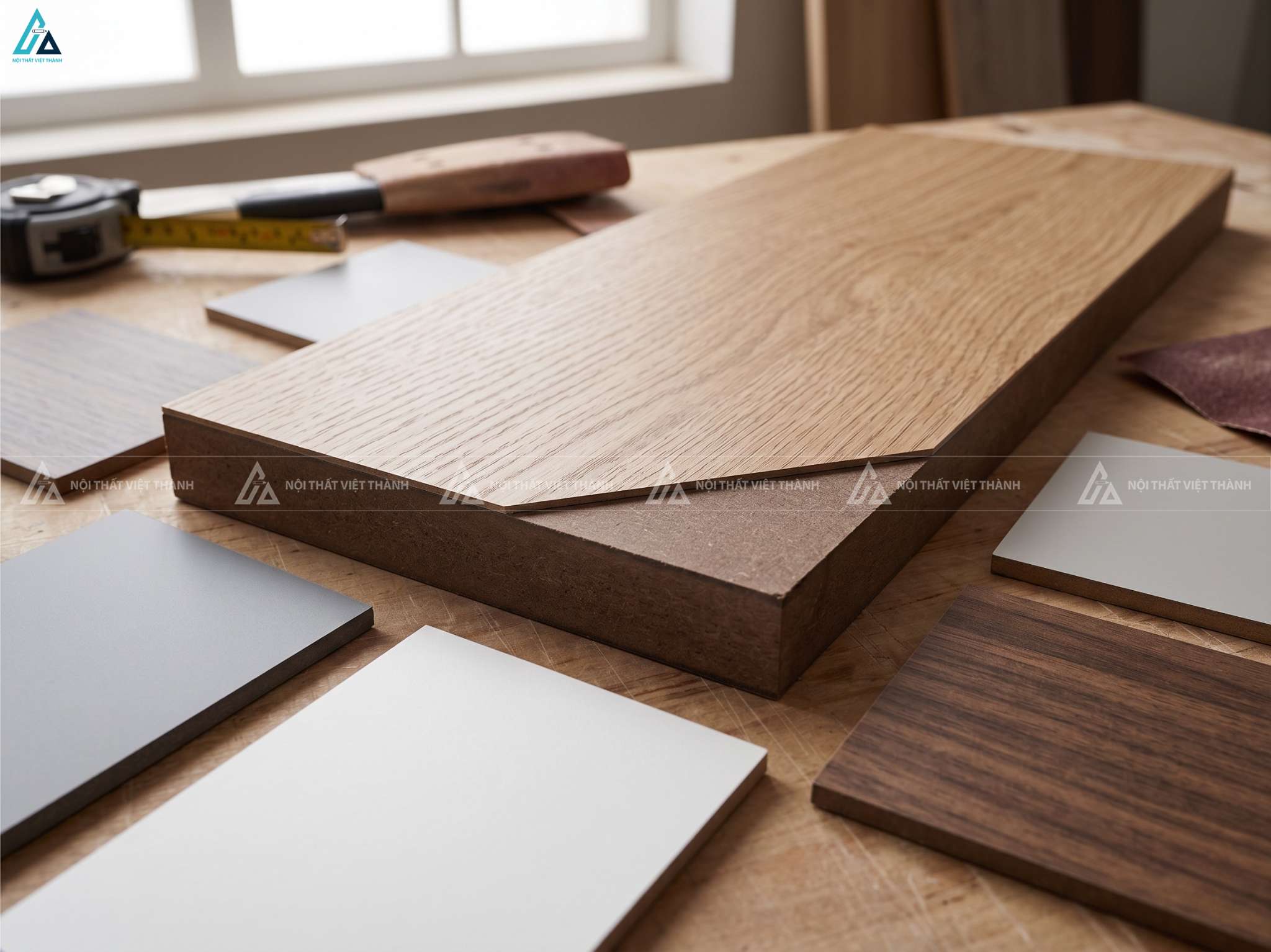 Gỗ HDF siêu cứng ép phủ Laminate vân gỗ sắc nét