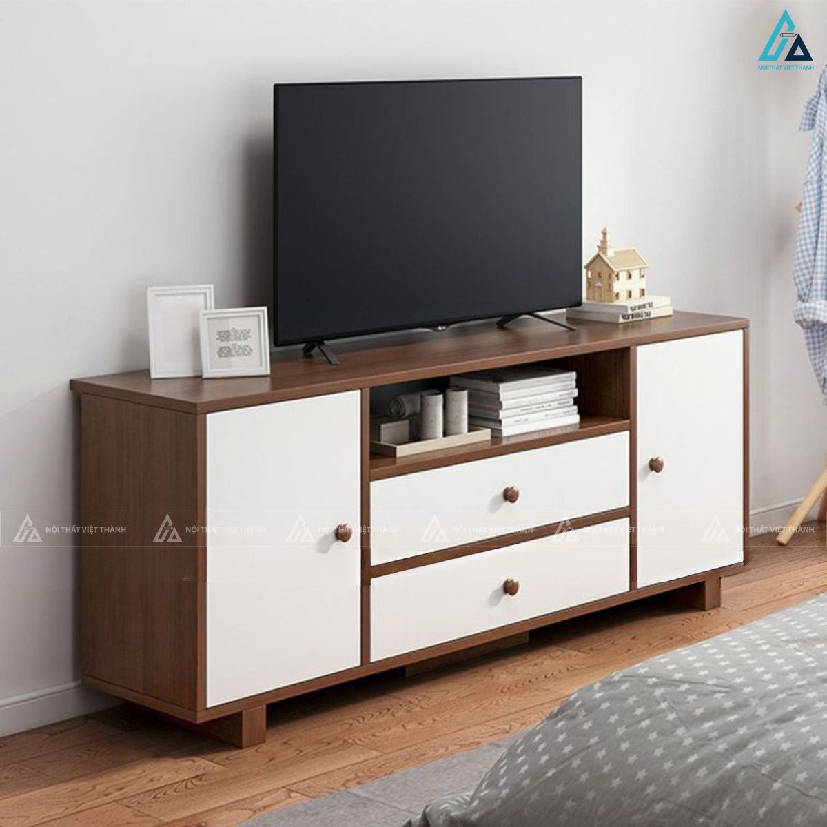 Kệ tivi gỗ công nghiệp kiểu dáng tối giản tinh tế cho gia đình 3