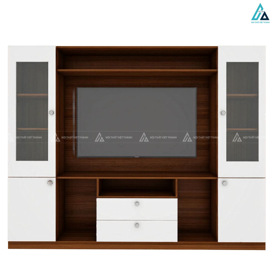 Kệ tivi phòng khách đa năng thiết kế tủ kính trưng bày đẳng cấp 2