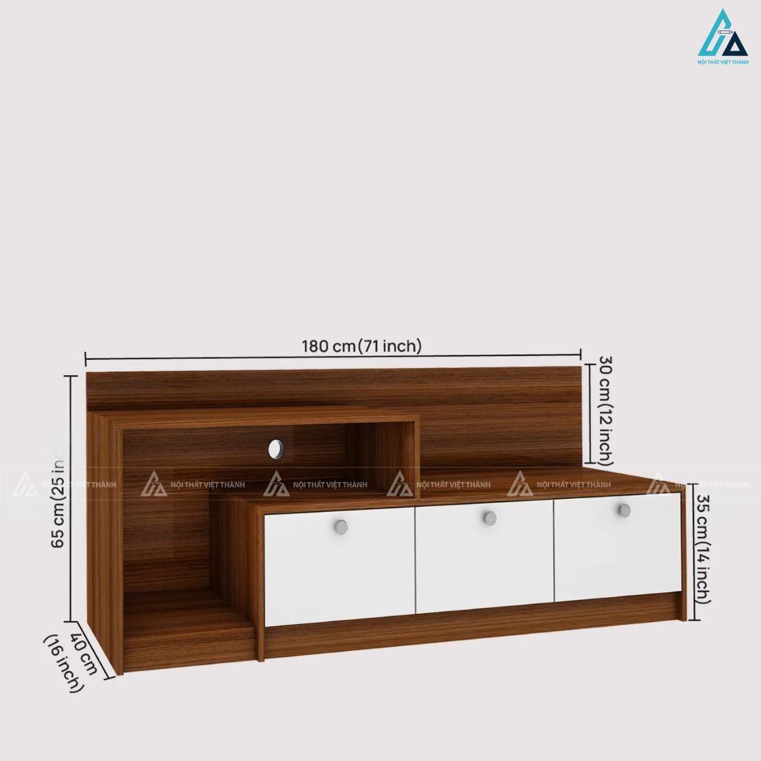 Kệ tivi gỗ công nghiệp thiết kế ngăn kéo thông minh sang trọng 2