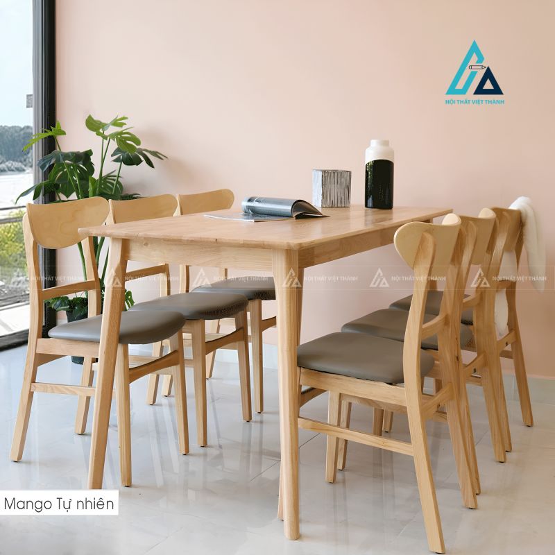 Bộ bàn ăn thiết kế thanh thoát cho không gian bếp hiện đại