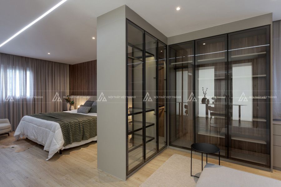 Mẫu phòng ngủ có phòng thay đồ diện tích lớn