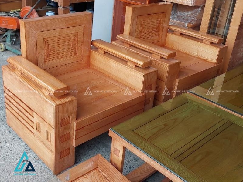 Bộ salon gỗ tối giản mang nét thanh lịch cho phòng khách nhỏ 1
