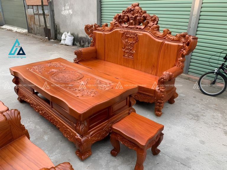 Bộ bàn ghế phòng khách sang trọng chạm khắc đỉnh cao 2