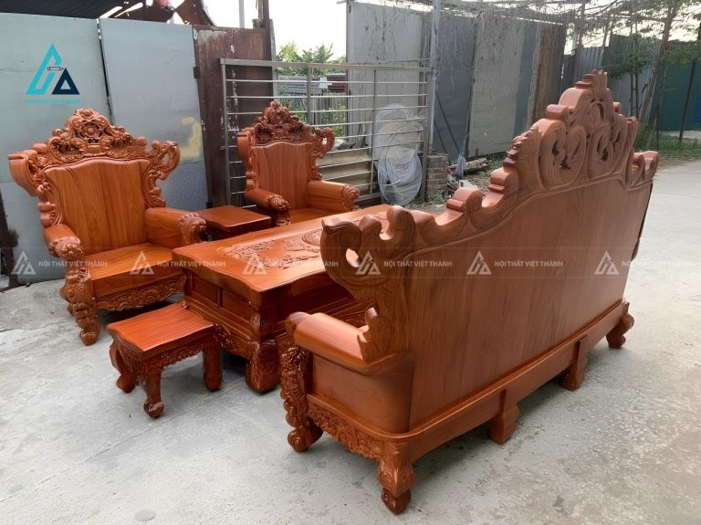 Bộ bàn ghế phòng khách sang trọng chạm khắc đỉnh cao 5