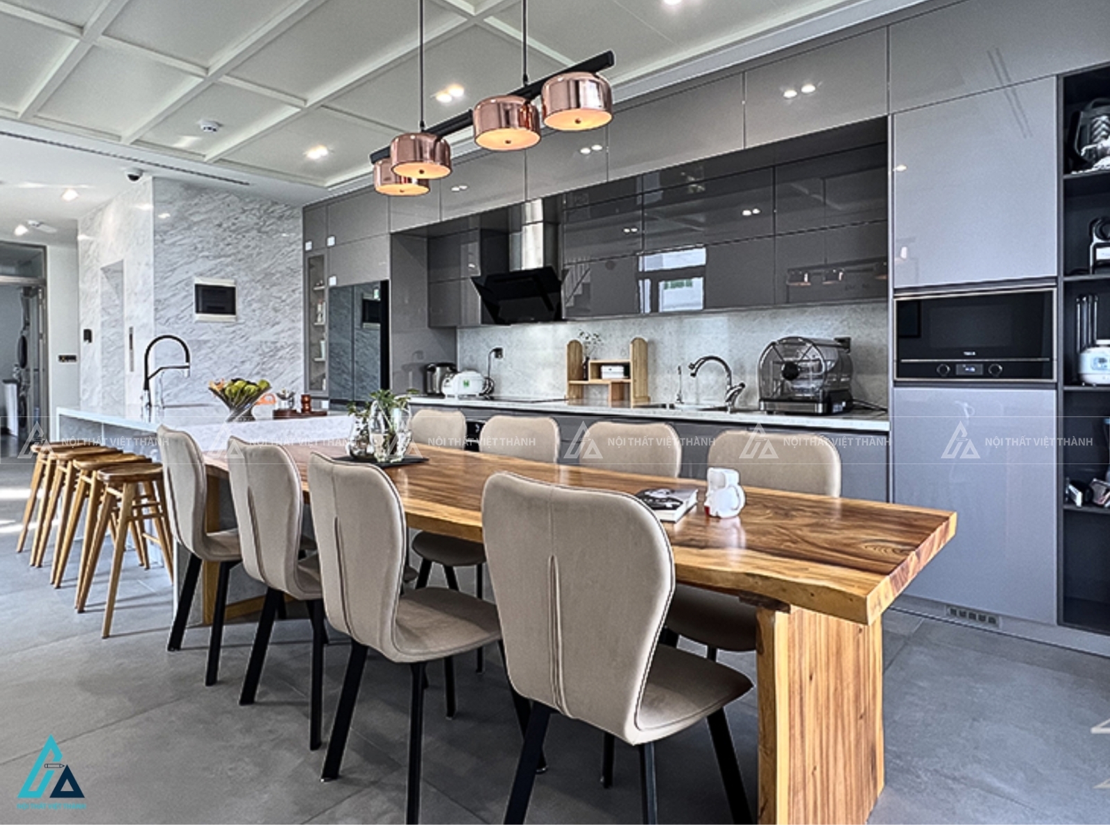 Tủ bếp acrylic bóng gương thời thượng thiết kế chuyên nghiệp đẳng cấp 1