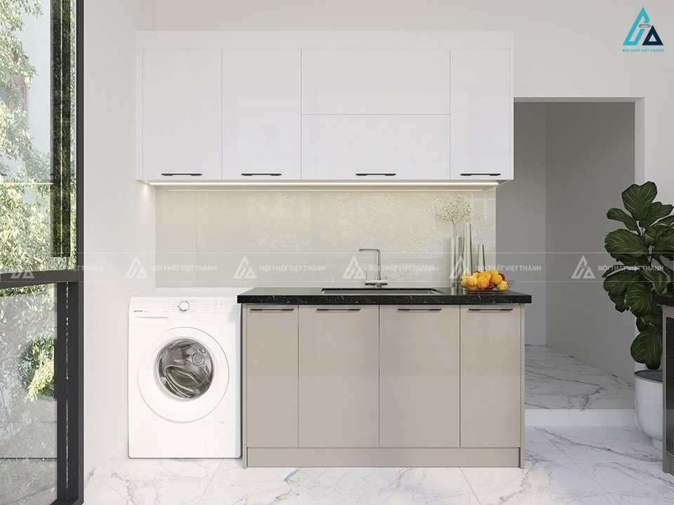 Mẫu tủ bếp acrylic hiện đại tối ưu hóa tiện nghi sử dụng 2