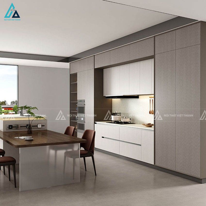 Tủ bếp mdf kết hợp bàn đảo hiện đại sang trọng tiện nghi 4