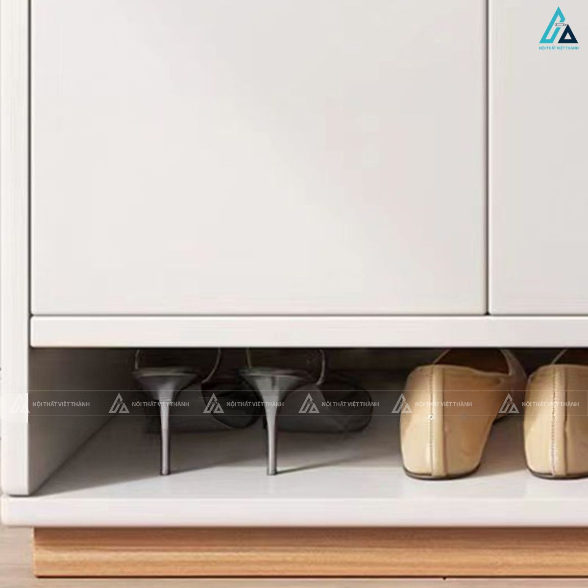 Tủ giày dép sang trọng với thiết kế ngăn kệ dưới gọn gàng 4