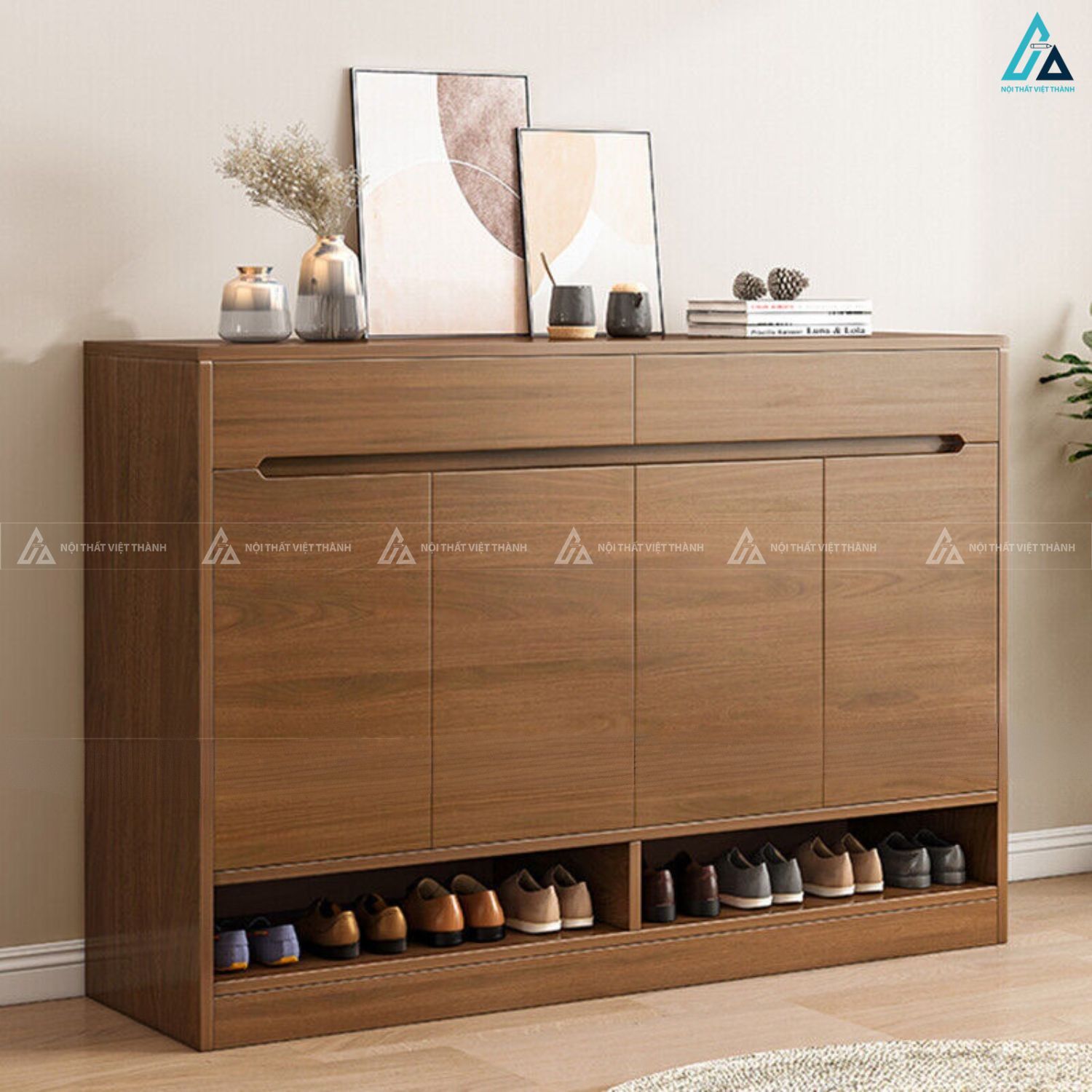 Mẫu tủ giày dép đa năng kết hợp ngăn kéo chứa đồ tiện dụng 1