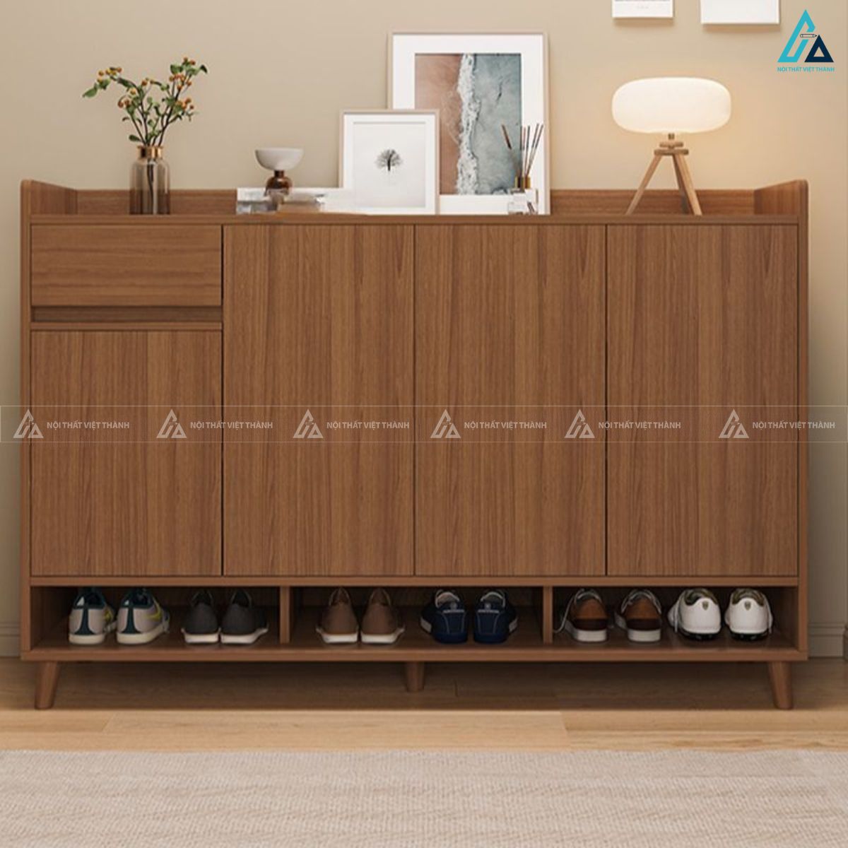 Mẫu tủ giày dép thông minh chất lượng cao thiết kế chắc chắn 3