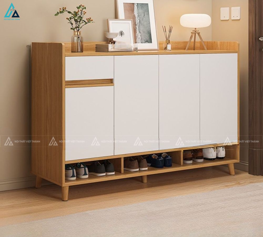 Mẫu tủ giày dép thông minh chất lượng cao thiết kế chắc chắn