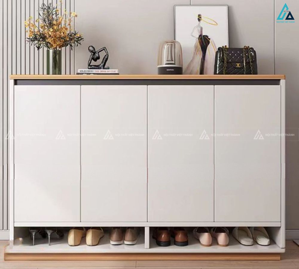 Tủ giày dép sang trọng với thiết kế ngăn kệ dưới gọn gàng 3