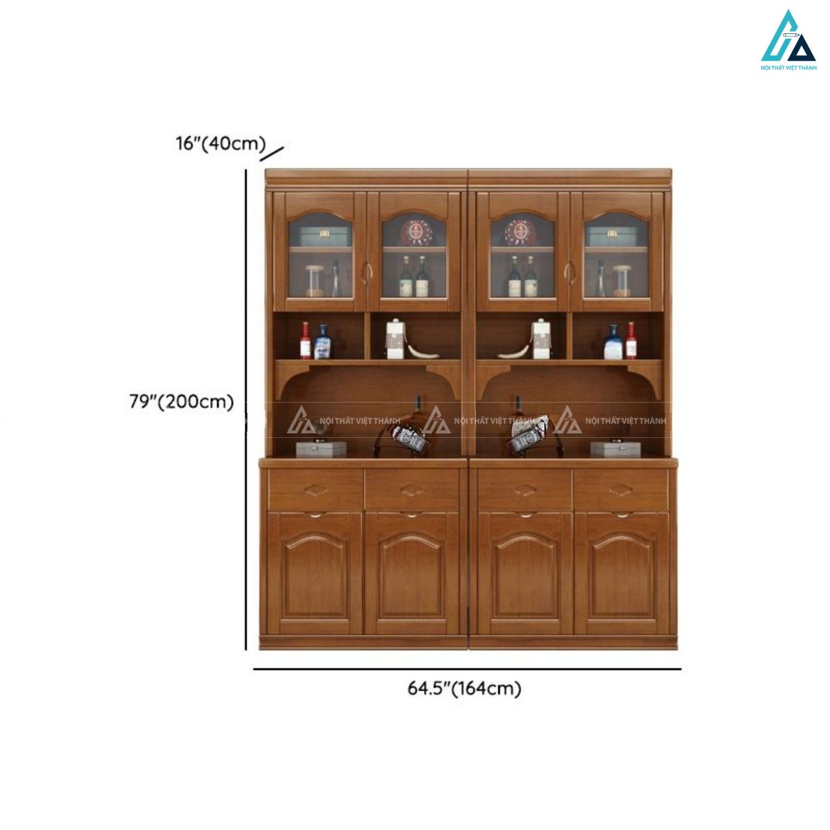 Mẫu tủ rượu phong cách cổ điển sang trọng cho phòng khách 5