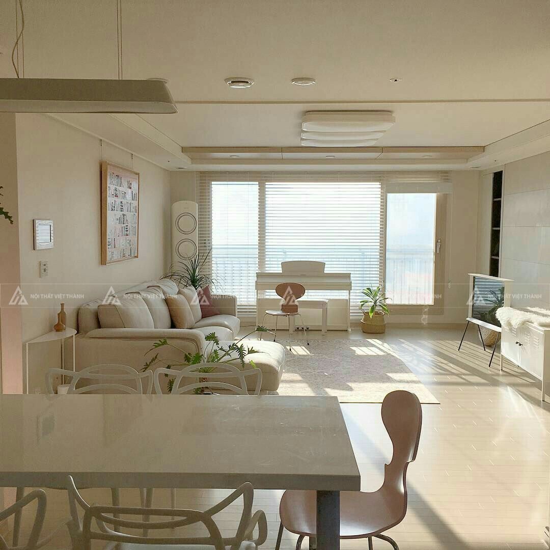 Mẫu nội thất chung cư 2 phòng ngủ phong cách Bắc Âu