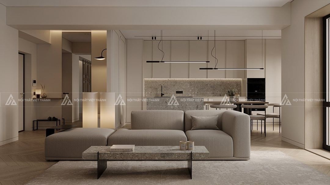 Mẫu nội thất chung cư 3 phòng ngủ 2-3 thành viên